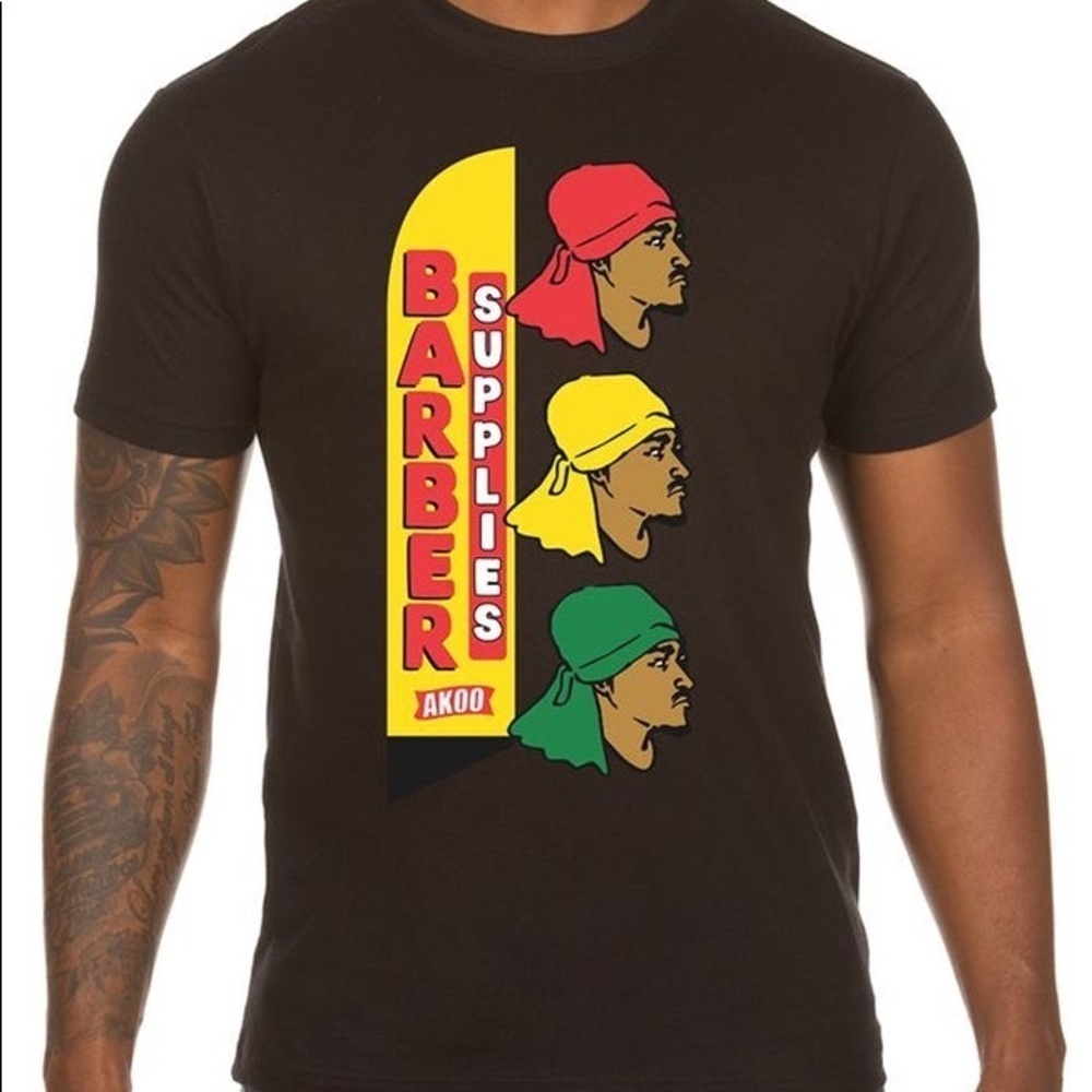 Sz xl akoo barber tee black